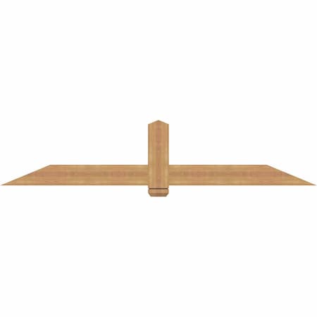 Ekena Millwork Eugene Smooth Timber Gable Bracket, Western Red Cedar, 84"W x 17"H x 1 1/2"D x 5 1/2"F, 5/12 Pitch GBW084X17X0206EUG00SWR